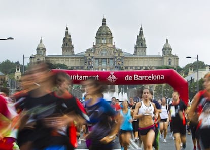 Corredores de la Cursa de la Mercè en su 34ª edición.