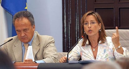 Los exalcaldes de Jerez Pedro Pacheco y Pilar Sánchez.