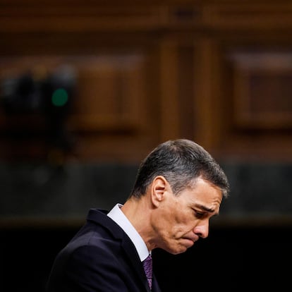 DVD1273.. 09/07/2025 Comoparecencia del presidente del gobierno en el pleno extraordinario sobre la corrupción en el Congreso de los Diputados . Pedro sánchez, presidente del gobierno. Foto de Álvaro García.