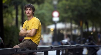 Sergi García, la semana pasada, en la Rambla de Catalunya de Barcelona