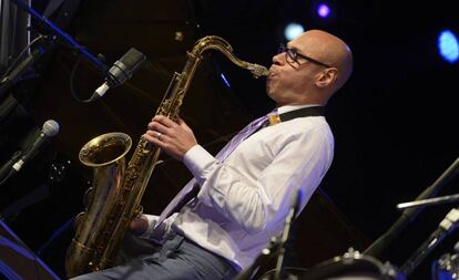 Joshua Redman, en 2016 en el Festival de Jazz de Vitoria. 