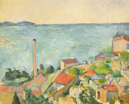 'La mer à l'Estaque', la tercera obra de Paul Cézanne.
