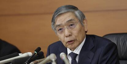 El gobernador del Banco de Japón, Haruhiko Kuroda