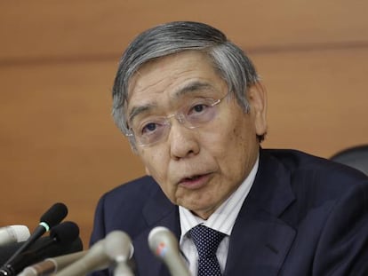 El gobernador del Banco de Japón, Haruhiko Kuroda