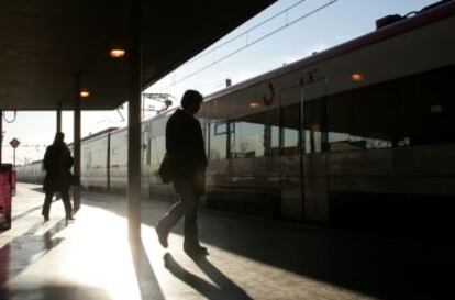 Andén de la estación de El Pozo, en la línea afectada por los robos.