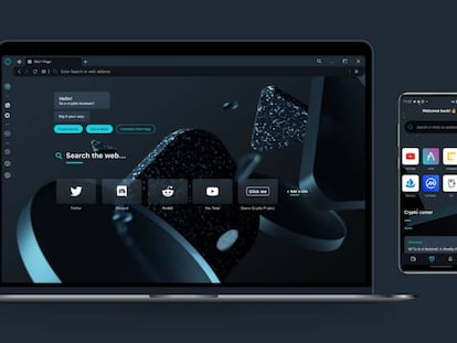 Opera lanza un navegador centrado en la nueva economía digital.