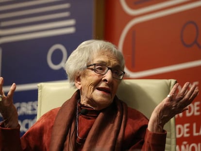 Ida Vitale, ayer en Sevilla.