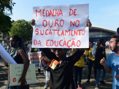 Protesto em Paraty em julho deste ano. 