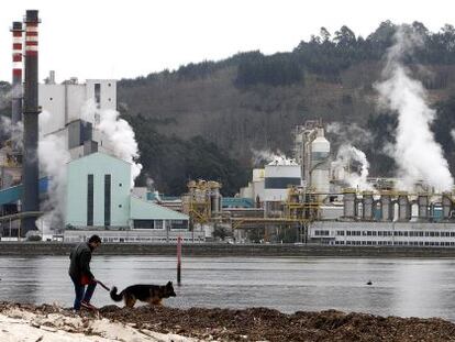 La factor&iacute;a de Ence en Pontevedra.