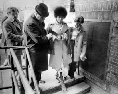 Assata Shakur durante su proceso judicial en EE UU.