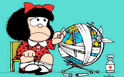 Una viñeta de Mafalda.