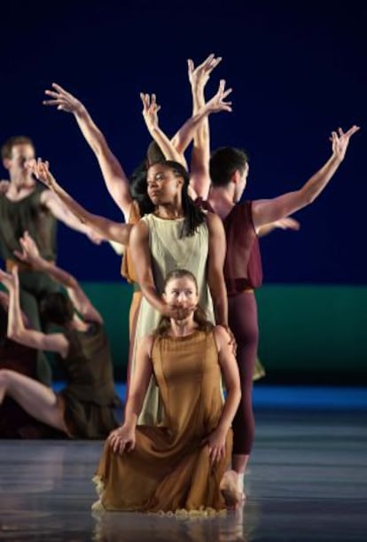 Un momento de la representaci&oacute;n en el Teatro Real de &#039;L&rsquo;Allegro, il penseroso ed il moderato&#039;, con coreograf&iacute;a de Mark Morris.