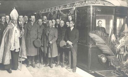 La inauguració del metro, l'any 1924