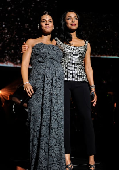 Sade y Alicia Keys en Nueva York en 2010.