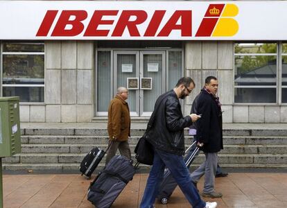 La sede central de Iberia en la calle Mar&iacute;a de Molina, en Madrid. 