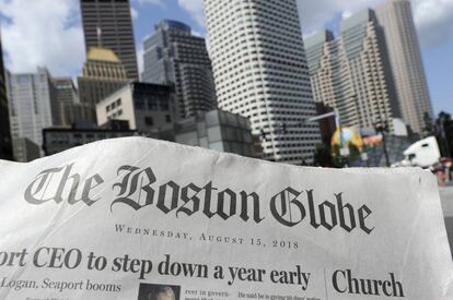 Uma instância de 'The Boston Globe' da quarta-feira.