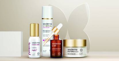 Varios productos de los laboratorios Sesderma.