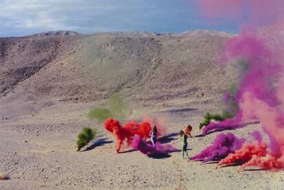 'Smoke Bodies from Women and Smoke', 'performance' de Judy Chicago en 1972. 