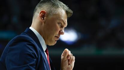 Jasikevicius, antes de la final del curso pasado por el 'playoff' de la Liga.