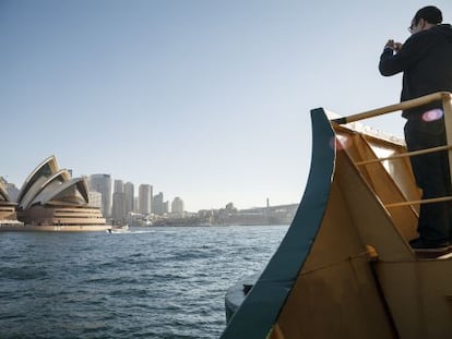 La Ópera de Sidney, del arquitecto danés Jorn Utzon, en la bahía de la ciudad.