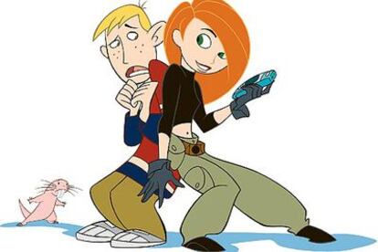 Dibujo de <i>Kim Possible,</i> que emite TVE-1.