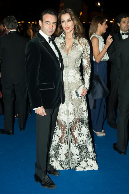 Enrique Ponce y Paloma Cuevas, en una entrega de premios en Valencia en 2015.