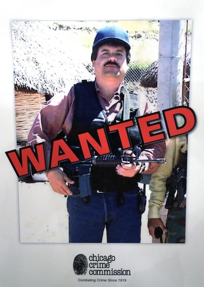 Joaquín 'El Chapo' Guzmán en una imagen publicada por la Comisión Anti-crimen de Chicago cuando declaró al narco mexicano enemigo público número uno. Este título no se usaba en esta ciudad desde los tiempos de Al Capone.