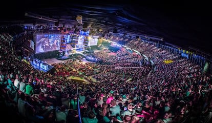 El escenario del torneo el ESL One en Katowice 2015, celebrado en marzo.