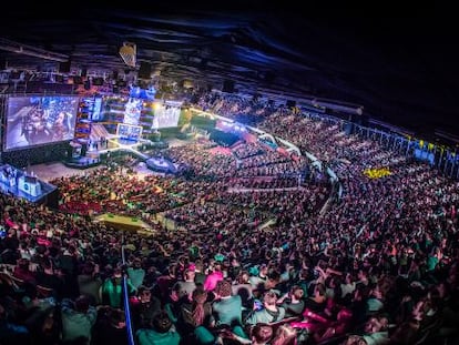 El escenario del torneo el ESL One en Katowice 2015, celebrado en marzo.