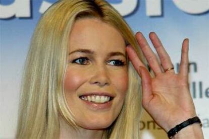 La modelo alemana Claudia Schiffer.