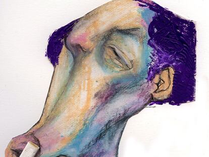 Caricatura de Javier Marías