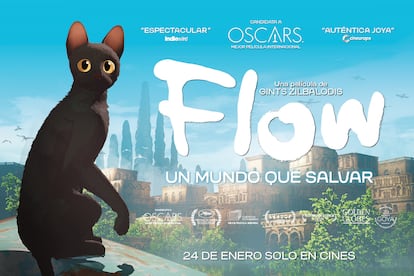 Cartel promocional de la película 'Flow, un mundo que salvar'.