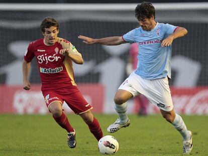 Momento del partido entre el Celta y el Spórtin el sábado en Balaídos.