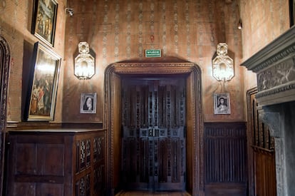 Las copias del díptico expoliado en el lugar original en la primera planta del Castillo de Gołuchów