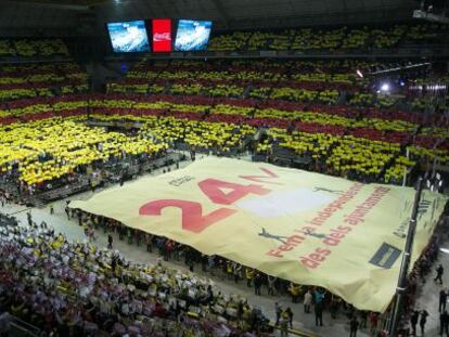 Una imagen del Sant Jordi durante el acto de la ANC.