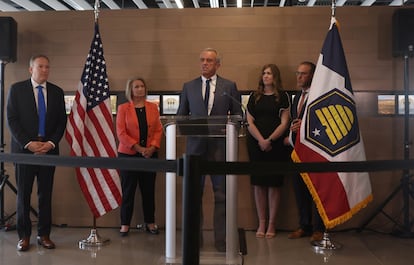 El secretario de Sanidad de EE UU, el 7 de abril en la Universidad de Utah, en Salt Lake City.
