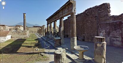Las ruinas de Pompeya