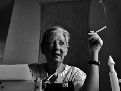 La escritora Glauce Baldovin, retratada por Bibiana Fulchieri.
