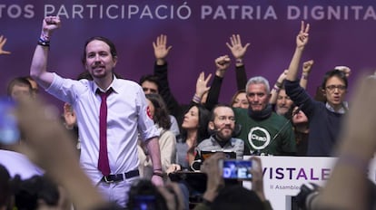 Clausura de la Asamblea Podemos Vistalegre 2.