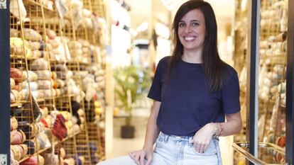 Pepita Marín, en la tienda de We Are Knitters en Madrid.