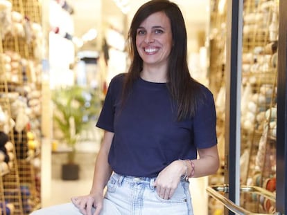 Pepita Marín, en la tienda de We Are Knitters en Madrid.