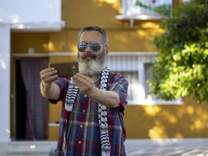 Juan Manuel Sánchez Gordillo, candidato a las elecciones municipales de Marinaleda (Sevilla).