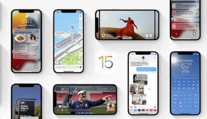 Interfaz de iOS 15