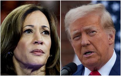 Kamala Harris y Donald Trump.