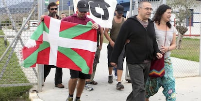 Imagen de la c&aacute;rcel de Algeciras (C&aacute;diz), en 2013 cuando fue excarcelado el etarra Juan Manuel Piriz. 