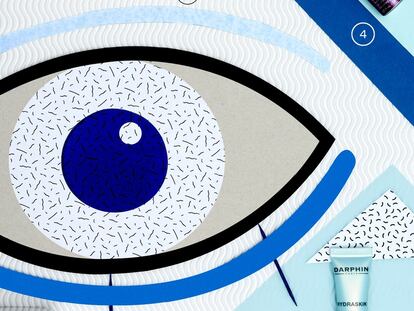 1. Blue Therapy Eye,
de Biotherm. 49,40 euros. Acción regeneradora, reestructurante y calmante. /
2. Time Retreat Eye Treatment, de Eve Lom. 70 euros. El extracto de avena enriquecido con retinol reduce las arrugas y proporciona un efecto tensor inmediato. /
3. Sublimage La Crème Yeux, de Chanel. 156 euros. Complejo drenante que estimula la microcirculación. /
4. Super Multi Corrective Eye Opening Serum, de Kiehl’s.
44 euros. Con extractos vegeta-
les y minerales iluminadores. /
5. Timexpert Lift(in) Eyes,
de Germaine de Capuccini. 42,95 euros. Aumenta la síntesis de colágeno y elastina. /
6. The Lifting Eye Serum, de La Mer. 215 euros. Suero con activos de algas rojas que fortalece, repara y tensa ojos y cejas. /
7. Hydraskin Gel Crema,
de Darphin. 30 euros. Refresca y descongestiona la zona.