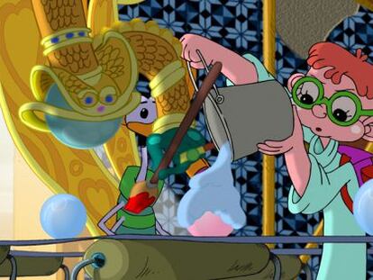 Un fotograma de 'El extraordinario viaje de Lucius Dumb'.