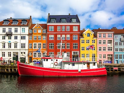 Nyhavn, el famoso puerto de colores de Copenhague.
