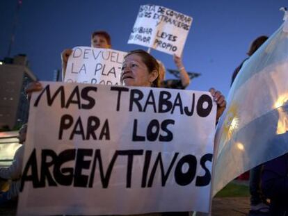 A demonstration in Buenos Aires.