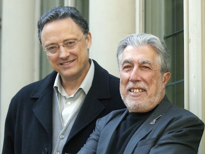 Luis Leante y Jordi Sierra i Fabra.